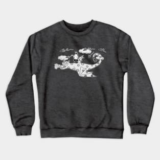 Quirky Comics: Dragon Crewneck Sweatshirt